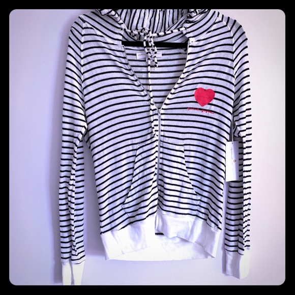 Spiritual Gangster Tops - Spiritual Gangster Salute the Sun Striped Hoodie